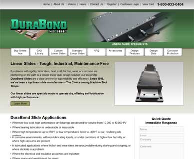 Manufacturing Website Design Portfolio Texas